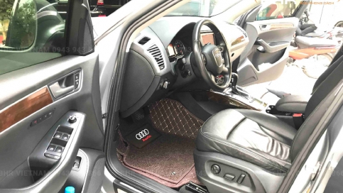 Thảm lót sàn ô tô 5D 6D Audi Q5 che phủ tới 90%, lớp da cao cấp bền bỉ